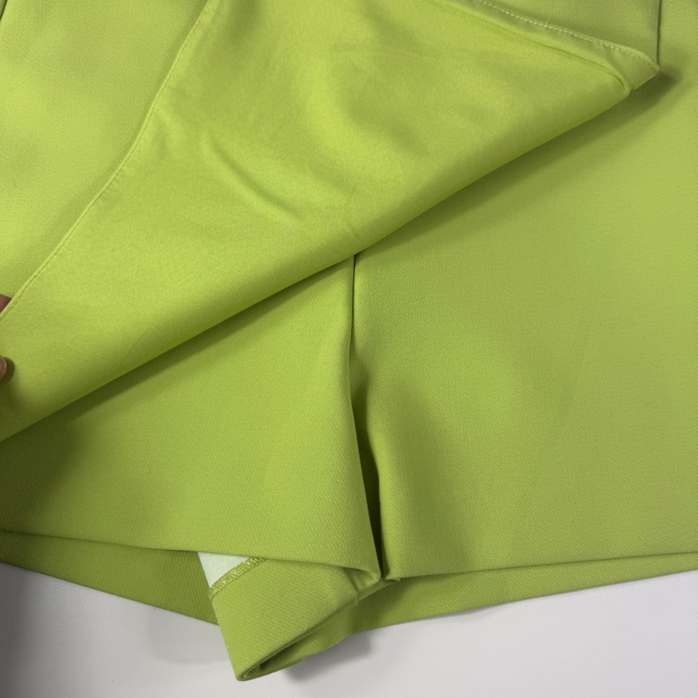 ZARA Skort Women Medium Green Mini Skirt Shorts Chic Minimalist Streetwear - Picture 5 of 9